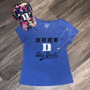 Woman’s Duke Blue Devils Gift Set - T-Shirt, Hat, and Pandora Necklace